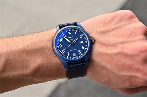 iwc blue ceramic watch.